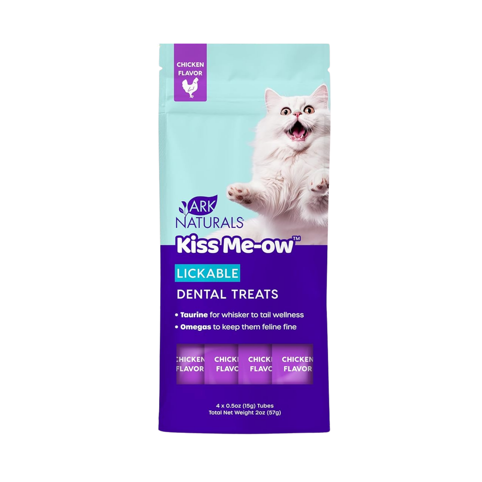 Ark Naturals Kiss Me-ow Lickable Dental Chicken Flavored Cat