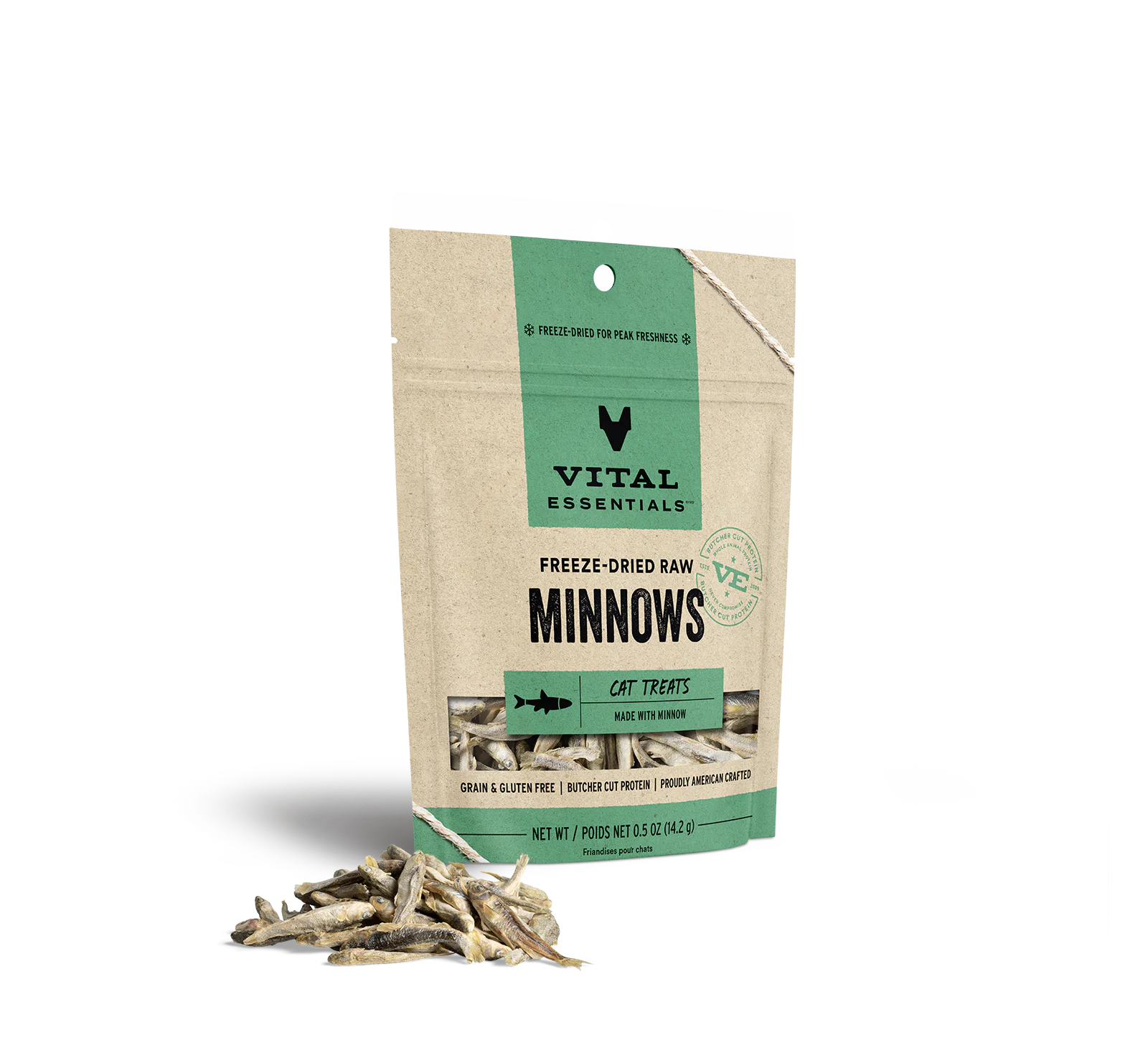 Vital Essentials VitalCat Minnows Freeze-Dried Cat Treats .5 oz