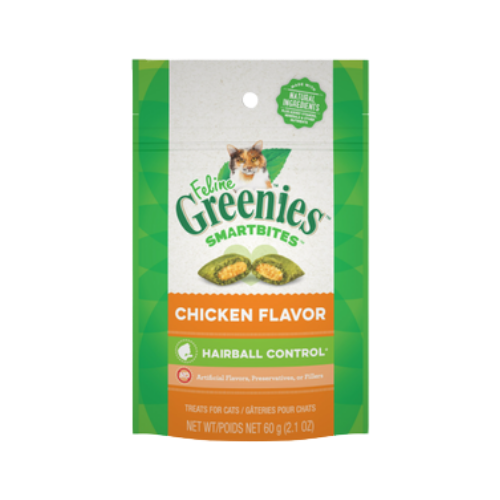 Greenies Smartbites Hairball Control Chicken Flavor Cat Treats 2.1