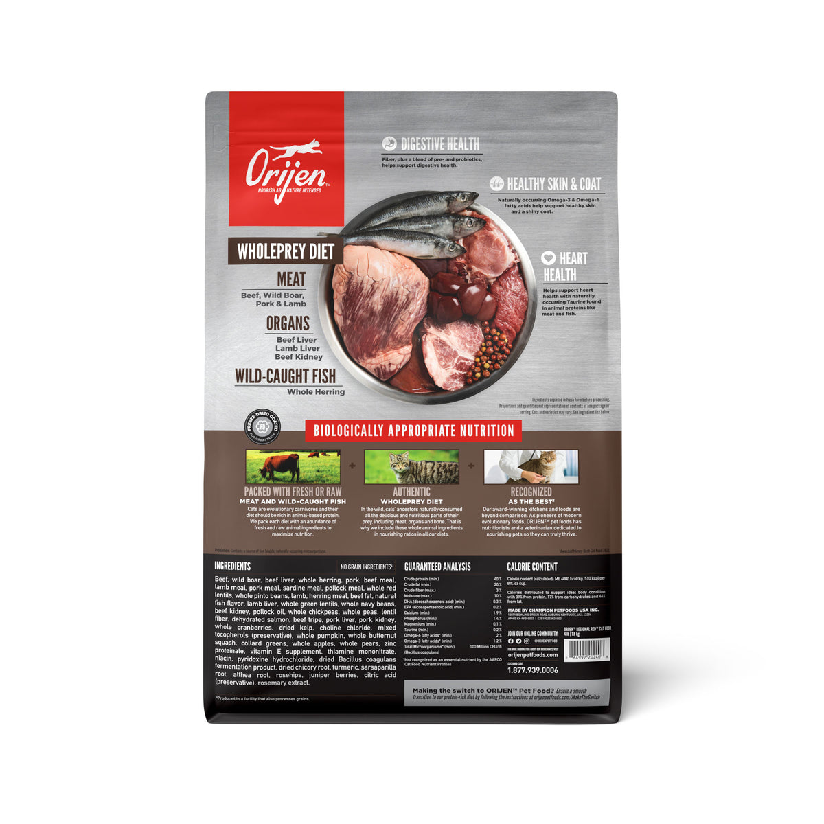 Orijen Regional Red Grain-Free Dry Cat Food 4 lb