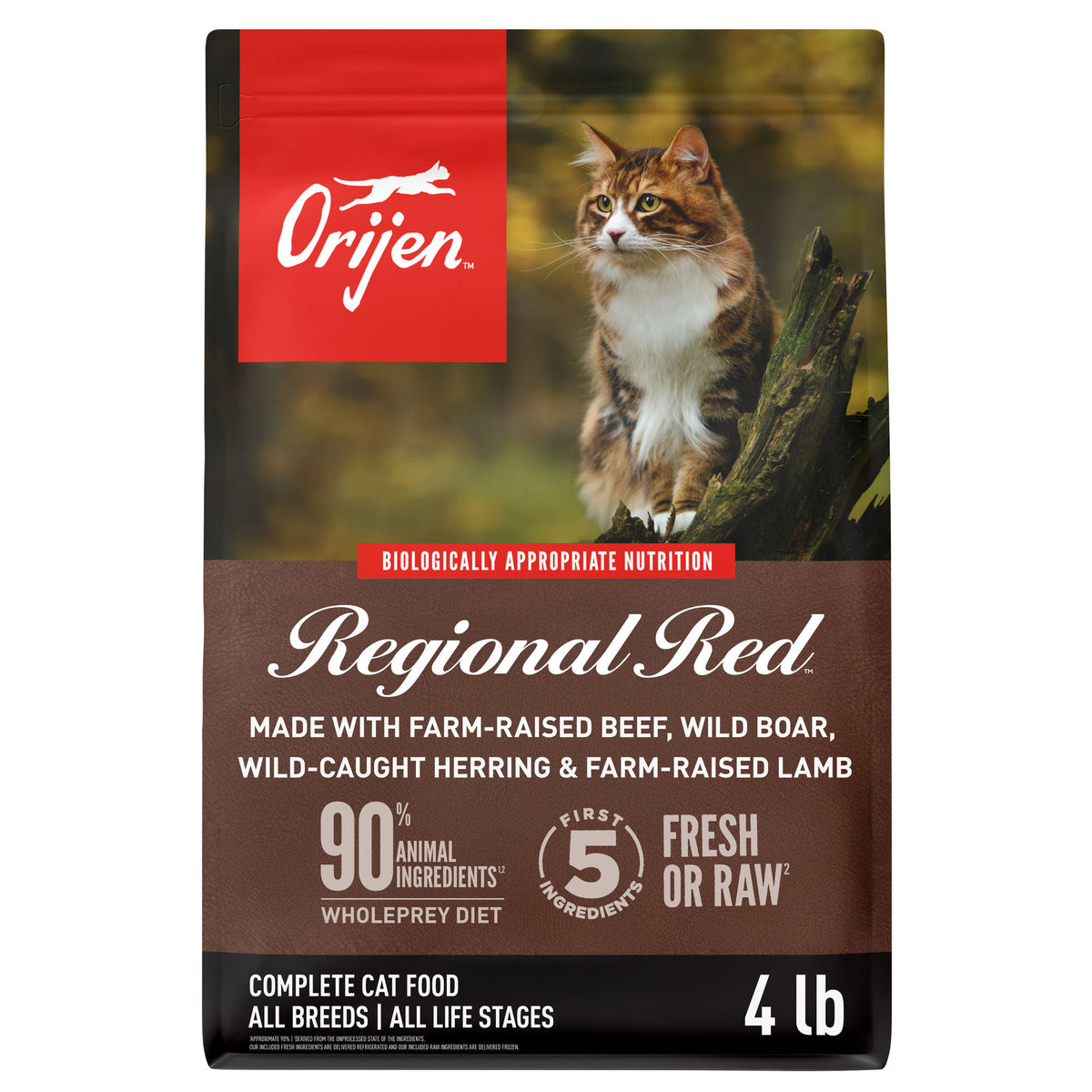 Orijen Regional Red Grain-Free Dry Cat Food 4 lb