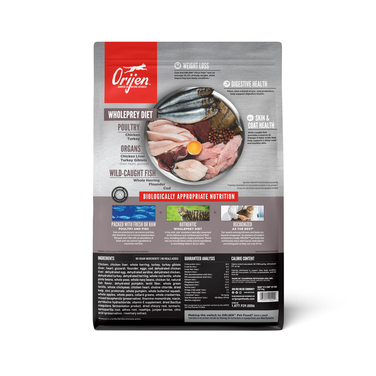 ORIJEN Fit & Trim Grain-Free Dry Cat Food
