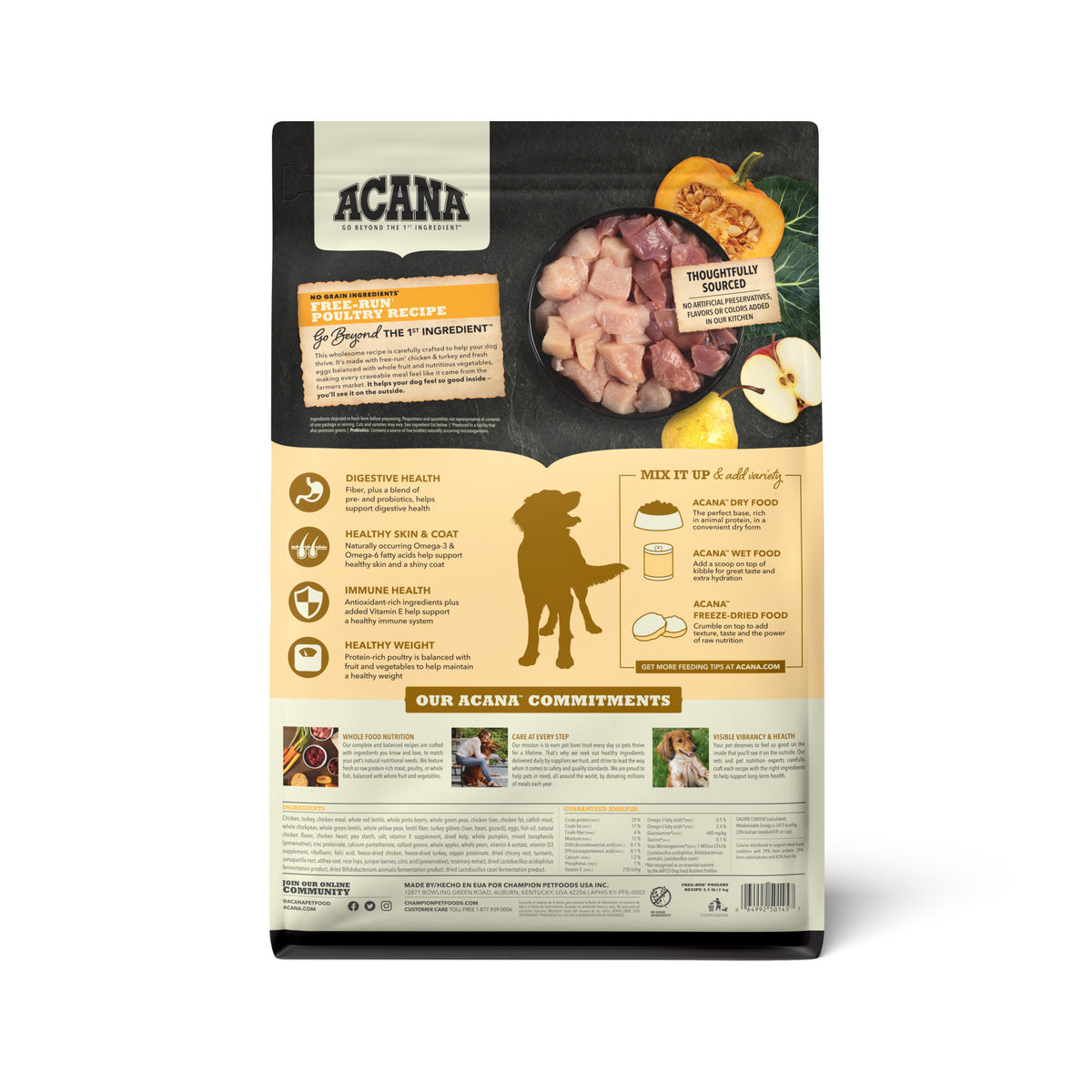 Acana Free-Run Poultry Formula Grain-Free Dry Dog Food