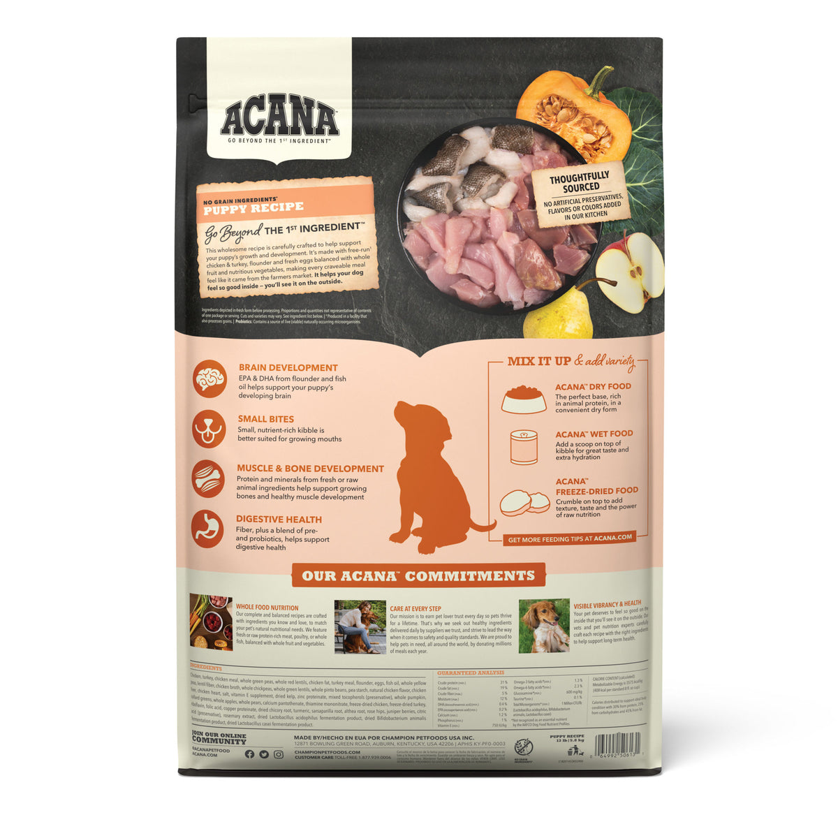 Acana Puppy Recipe Grain-Free Dry Dog Food 13 lb