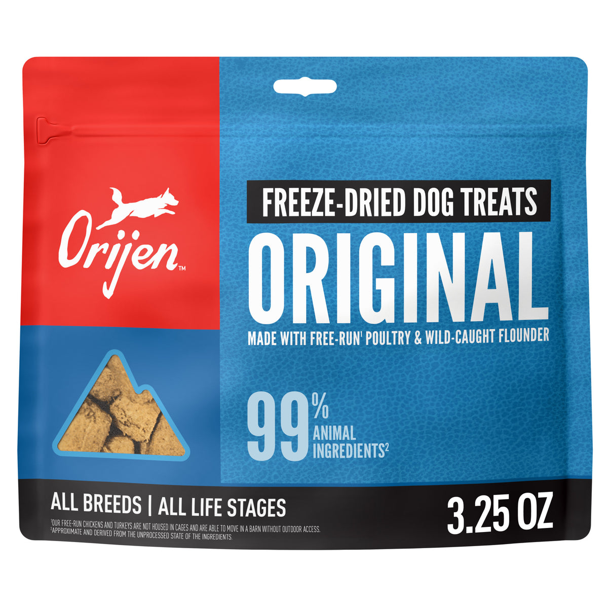 Orijen Biologically Appropriate Poultry & Monkfish Freeze-Dried Dog Treats 3.25oz