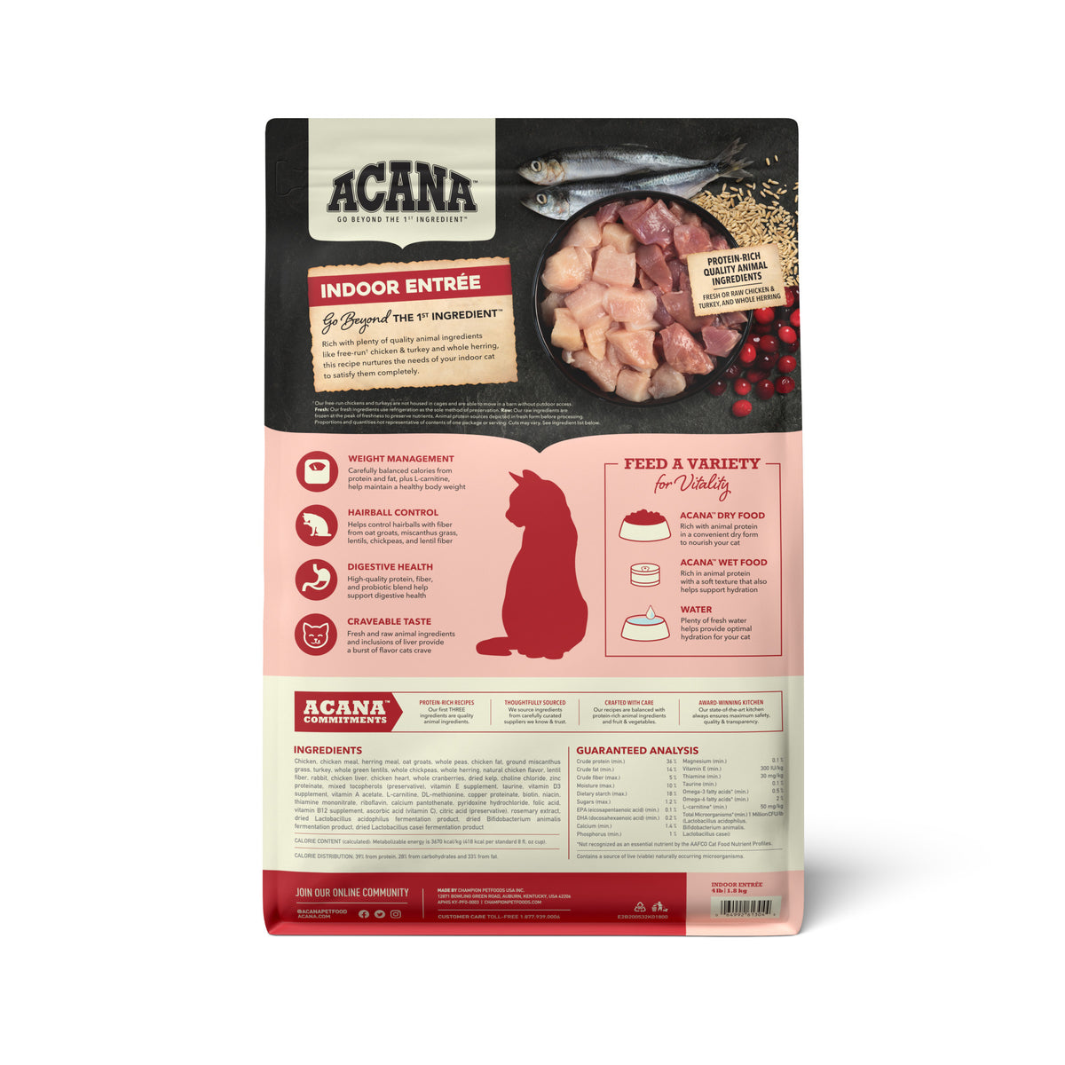Acana Indoor Entree Adult Dry Cat Food