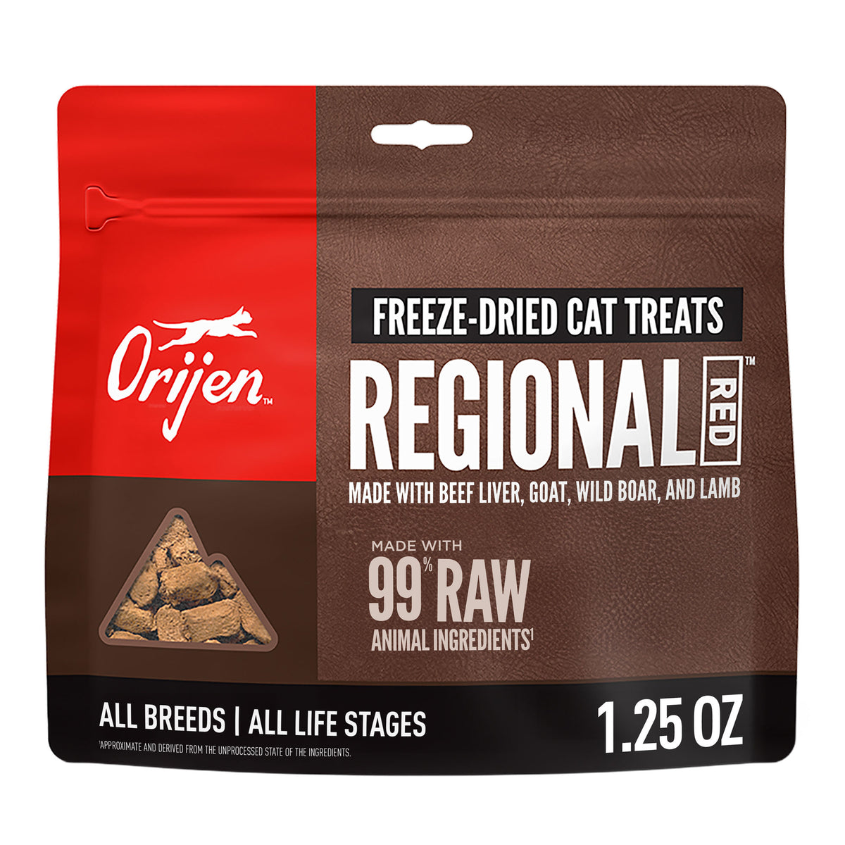 Orijen Regional Red Freeze-Dried Cat Treats 1.25 oz