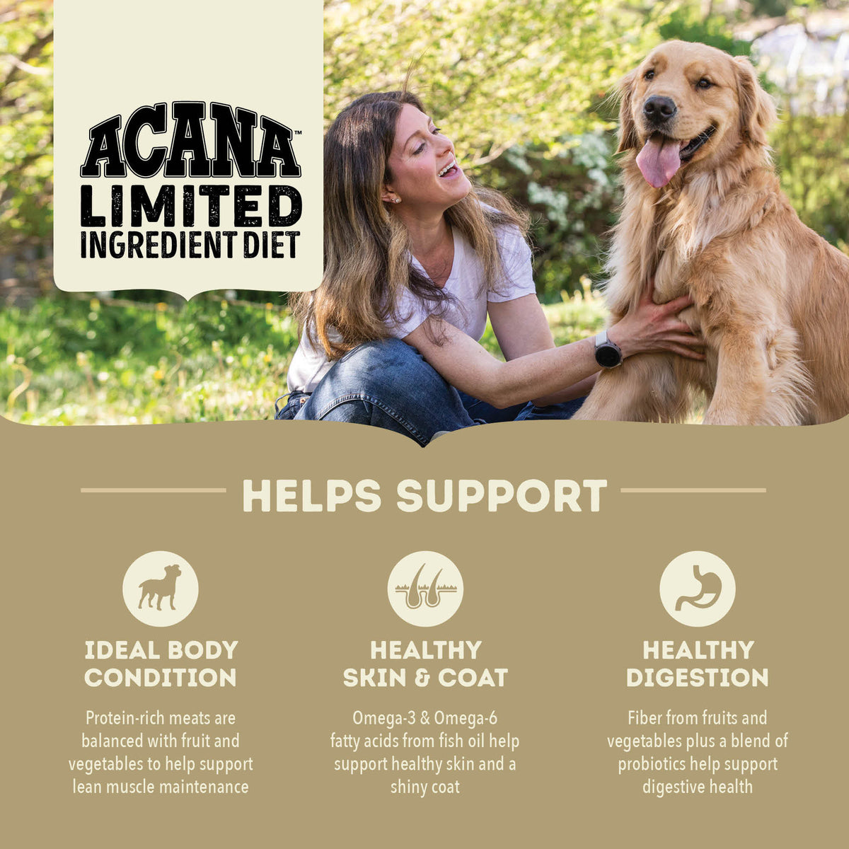 Acana Limited Ingredient Duck & Pear Recipe Dry Dog Food 22.5 lb