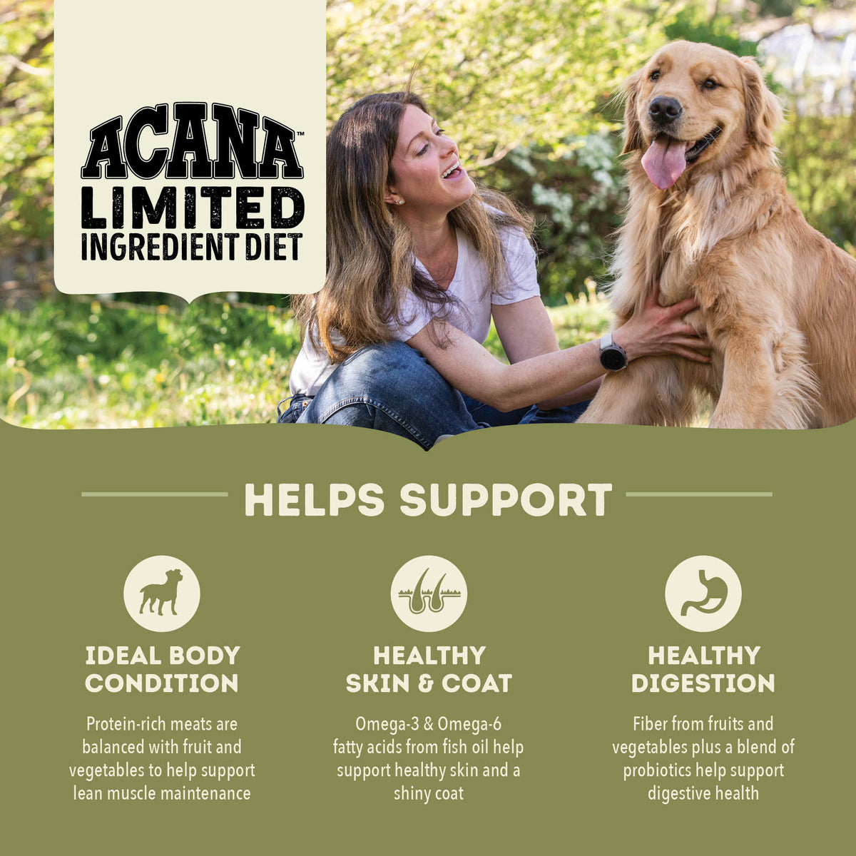 Acana Limited Ingredient Diet Grain-Free Pork & Squash Recipe Dry Dog Food 22.5 lb