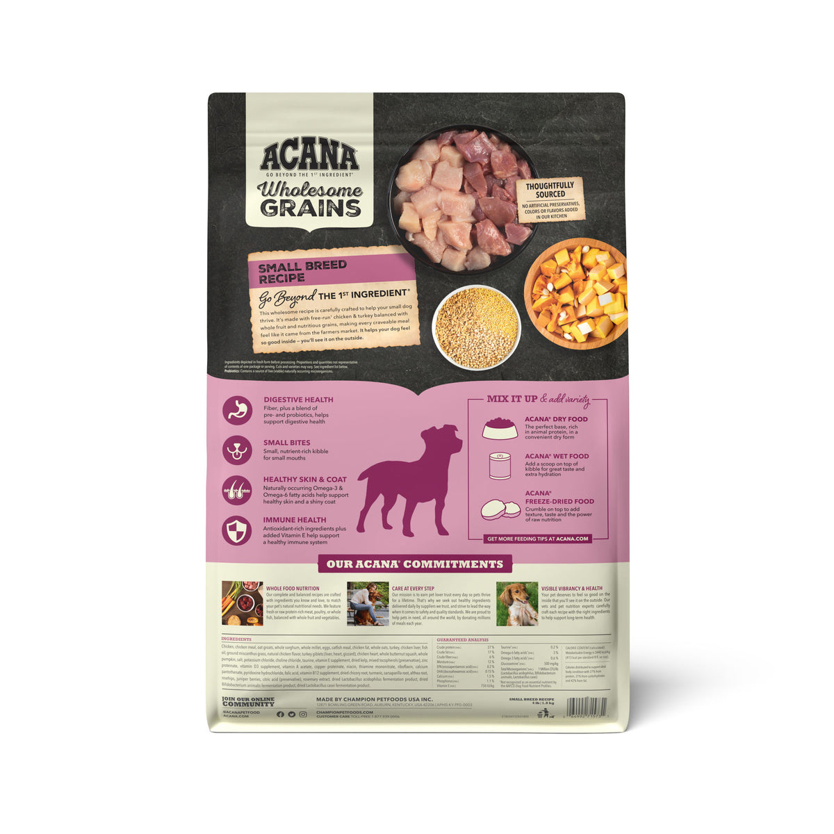 ACANA Wholesome Grains Small Breed Recipe Dry Dog Food