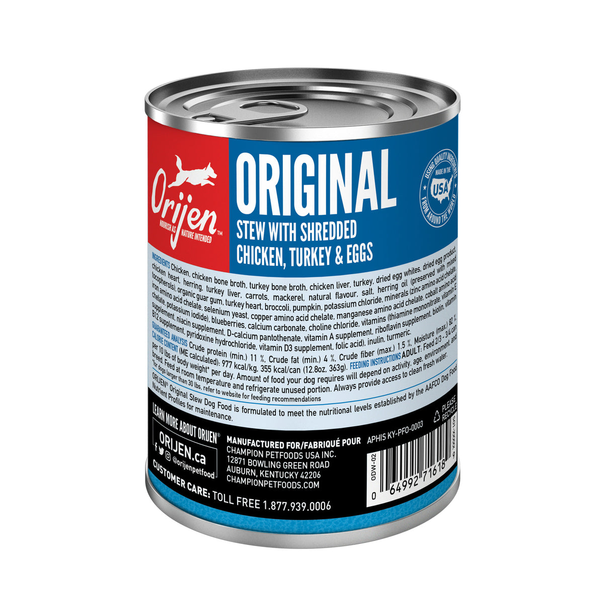 ORIJEN Original Stew Canned Dog Food