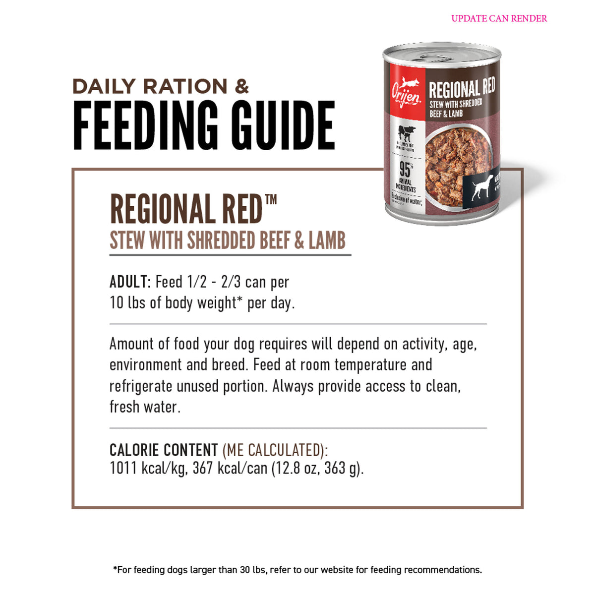 ORIJEN Real Meat Shreds Regional Red Stew Wet Dog Food