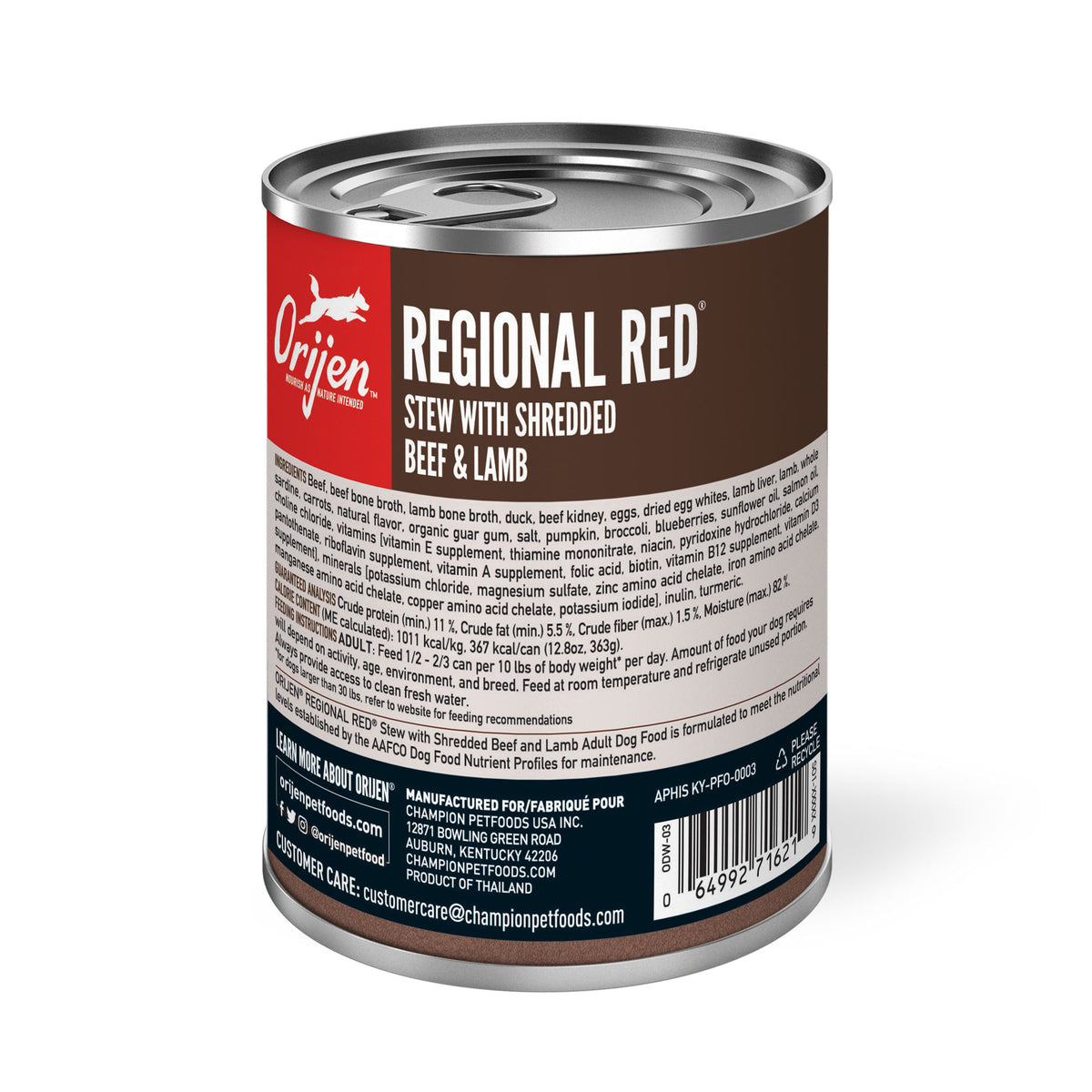 ORIJEN Real Meat Shreds Regional Red Stew Wet Dog Food