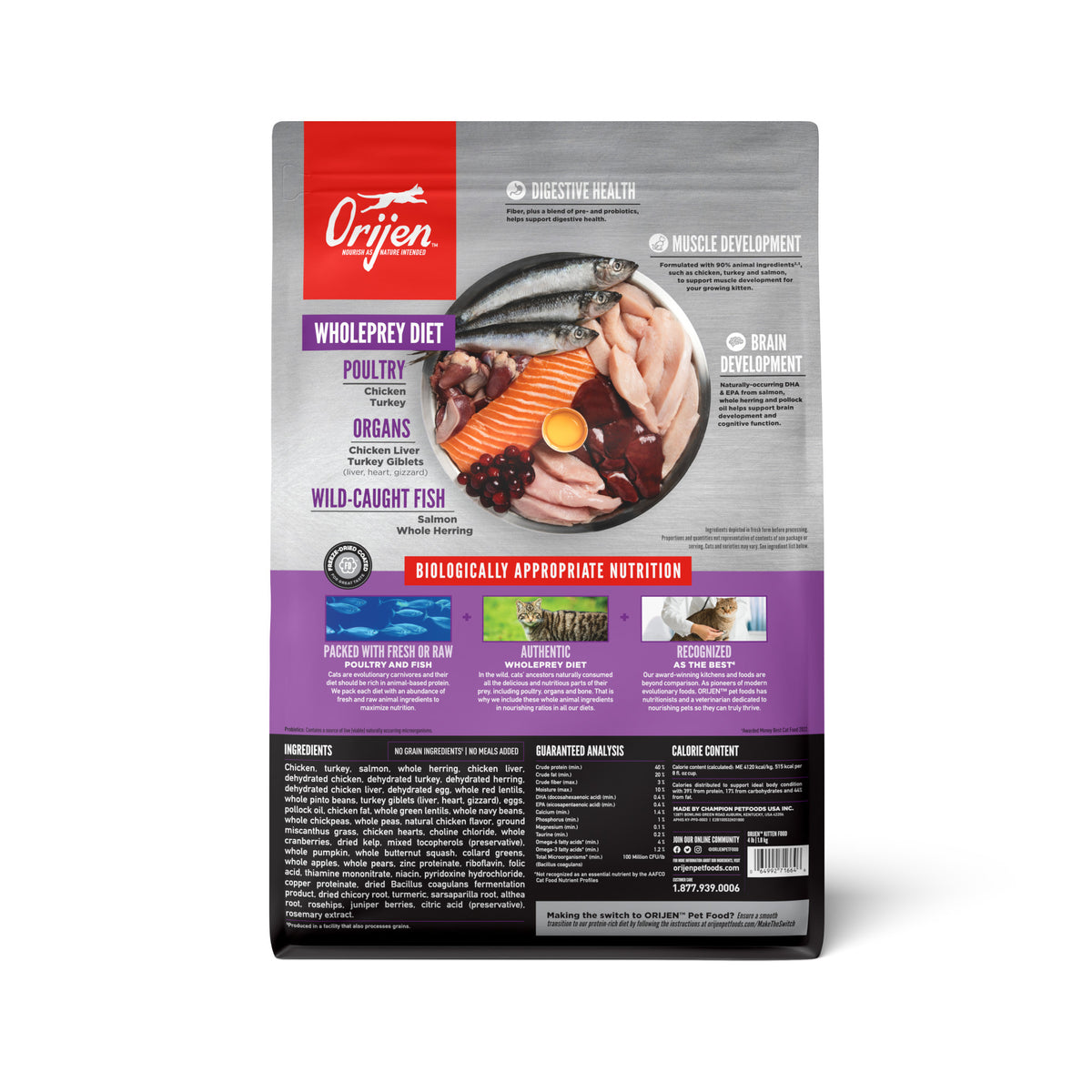 Orijen Grain-Free Kitten Food 4 lb