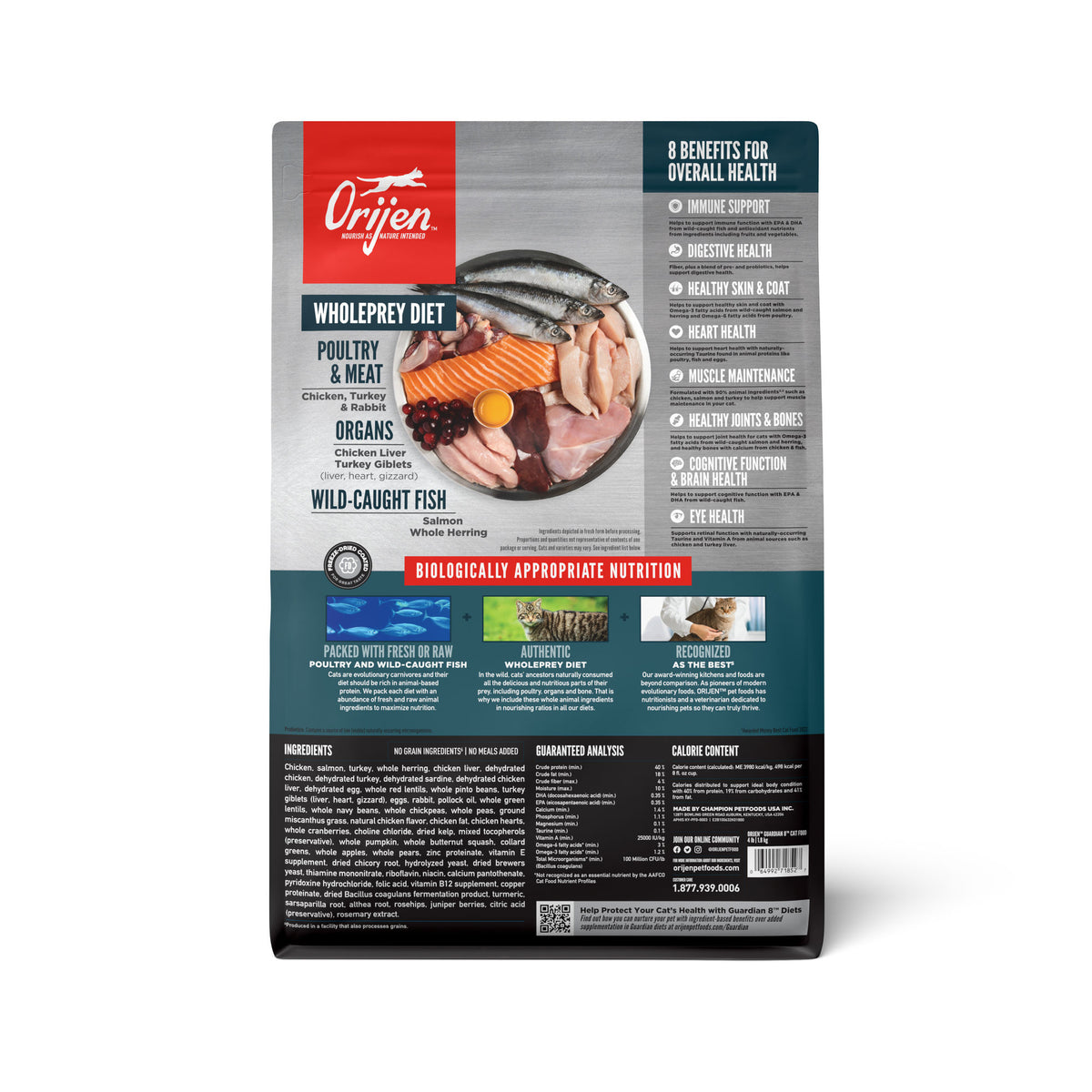 Orijen Grain-Free Guardian 8 Adult Cat Food 4 lb