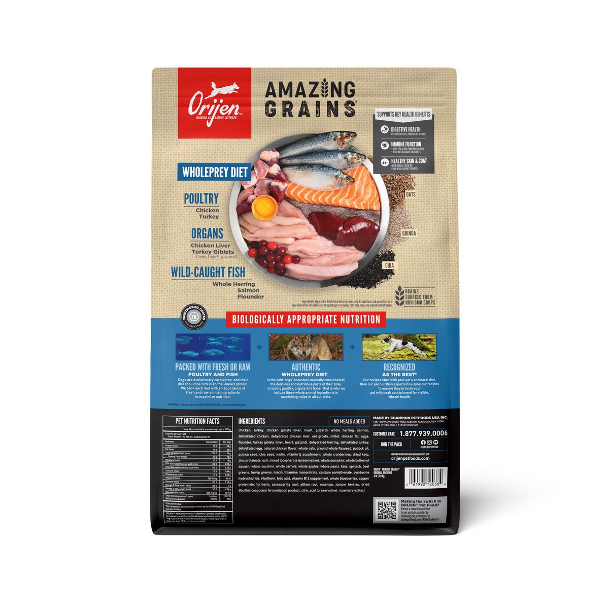 Orijen Amazing Grains Original Dry Dog Food