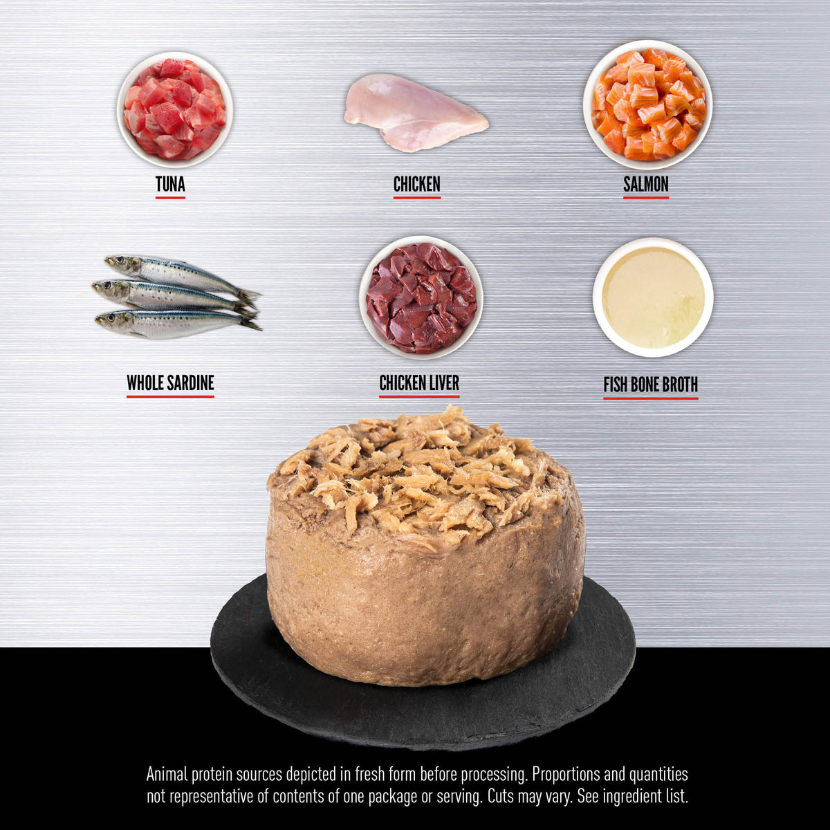 Orijen Premium Pate Tuna, Salmon & Beef Entrée in Bone Broth Canned Cat Food