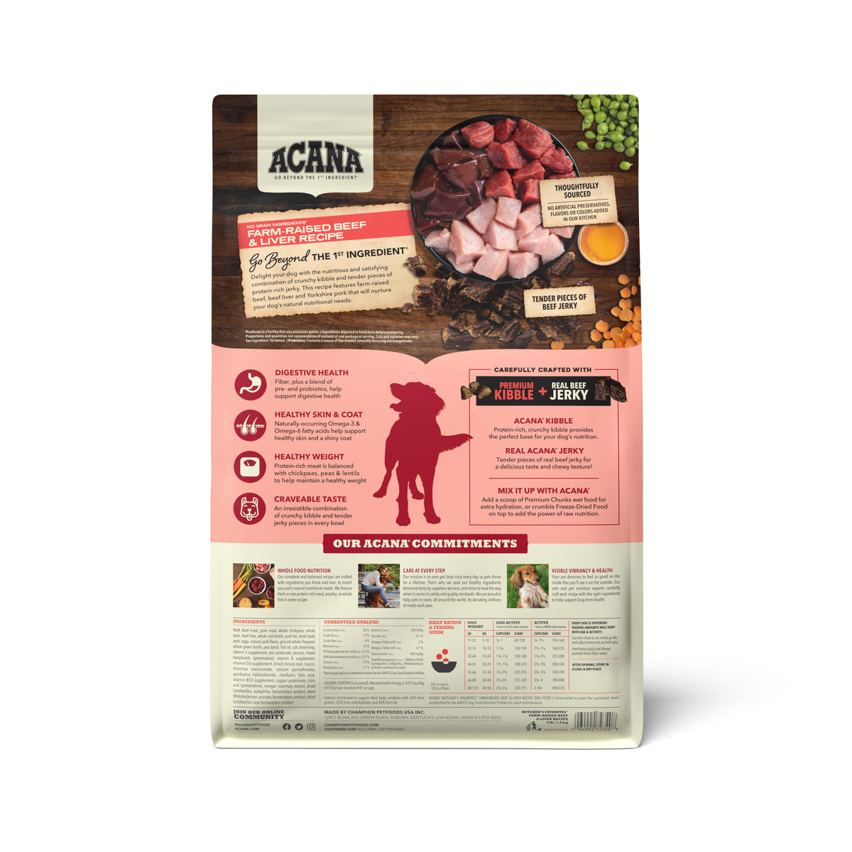Acana Butcher's Favorites Grain-Free Farm-Raised Beef & Liver Recipe Dry Dog Food