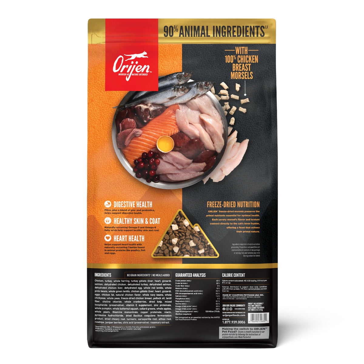 Orijen Wild Reserve Free-Run Chicken & Wild Caught Fish Recipe Dry Cat Food 6.5 lb