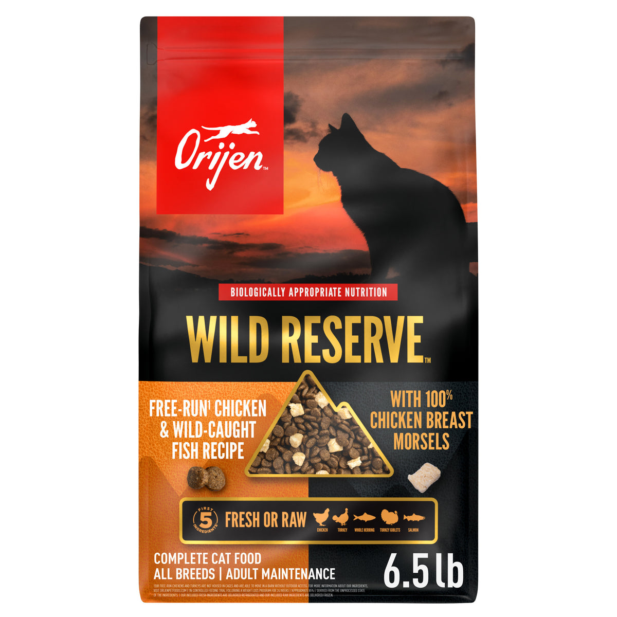 Orijen Wild Reserve Free-Run Chicken & Wild Caught Fish Recipe Dry Cat Food 6.5 lb