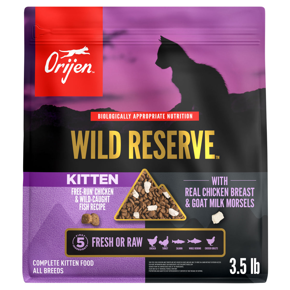 Orijen Wild Reserve Kitten Recipe Dry Cat Food 3.5 lb
