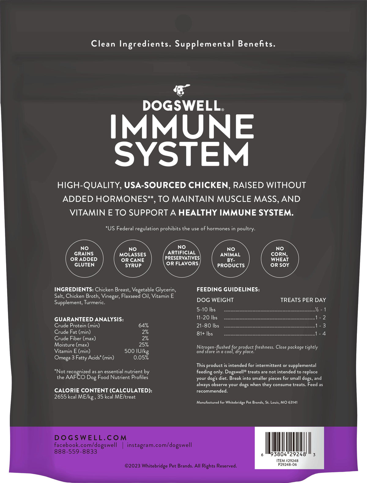 Dogswell Immune System Jerky Dog Treats, Chicken Recipe 12 oz