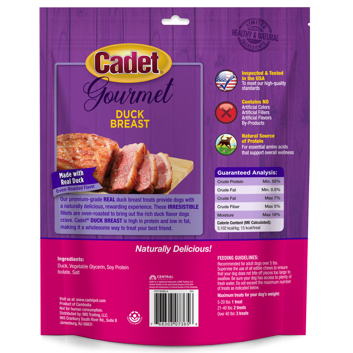Cadet Gourmet Real Duck Breast Dog Treats
