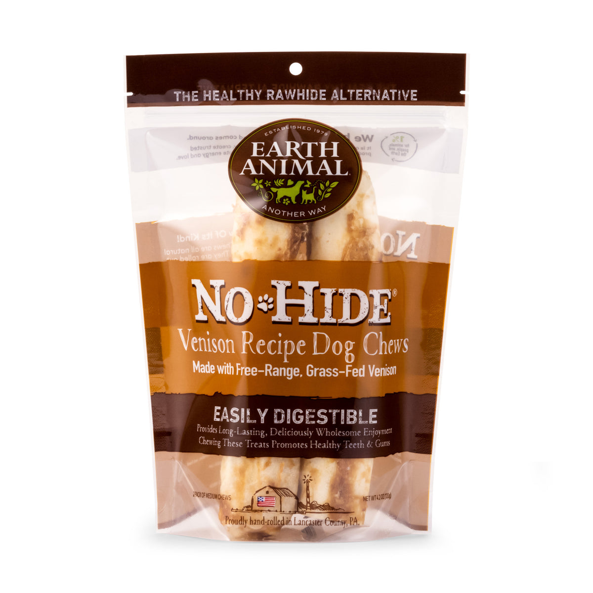EARTH ANIMAL 7 in No-Hide Vension Chew For Dogs