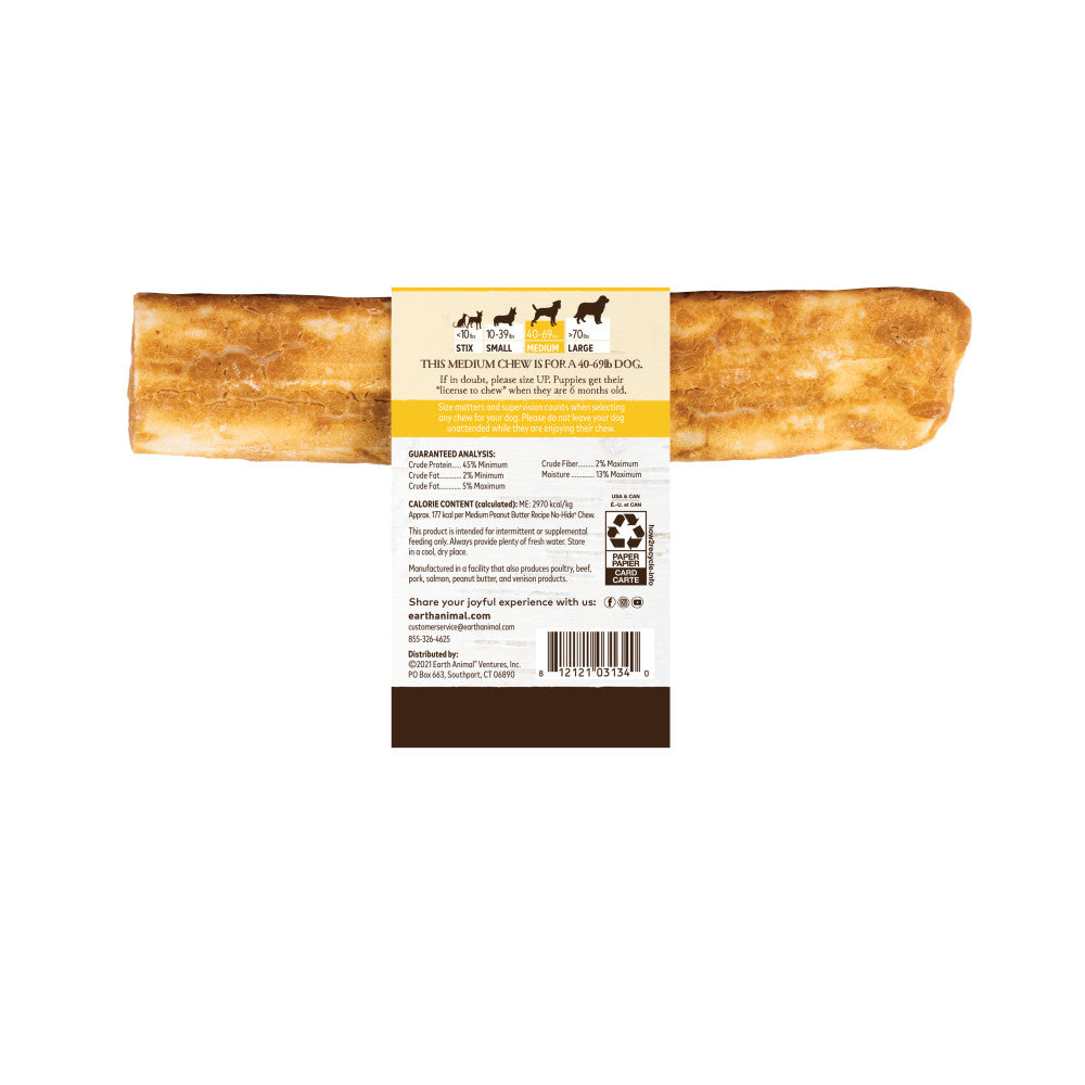 EARTH ANIMAL 7 in No-Hide Peanut Butter Chew For Dogs