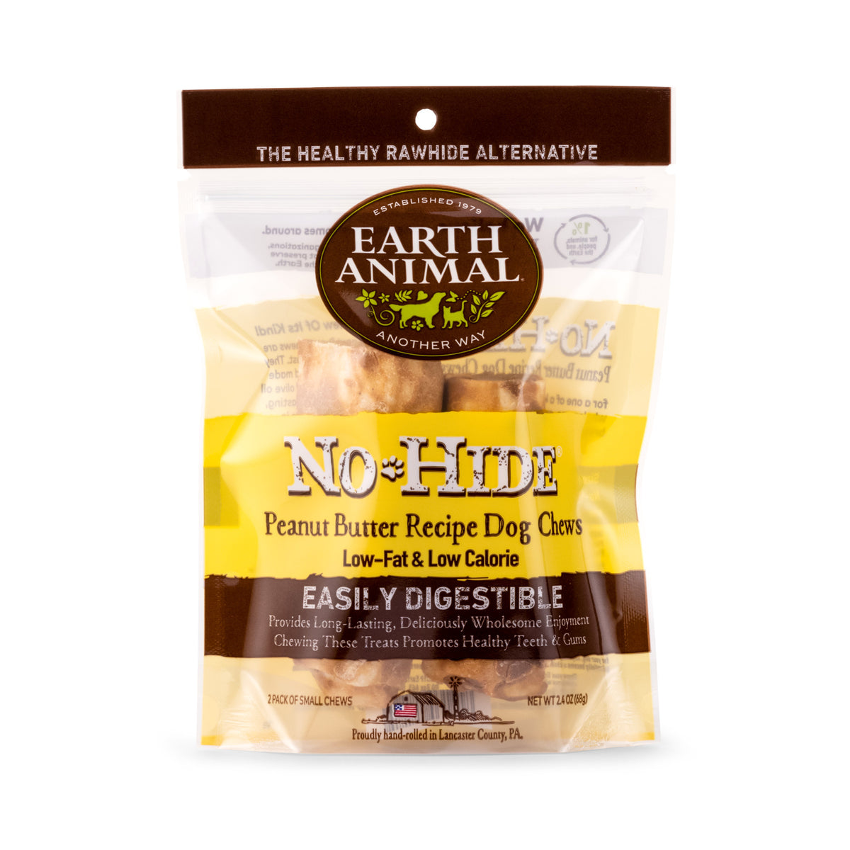 EARTH ANIMAL 4 in No-Hide Peanut Butter Chew For Dogs