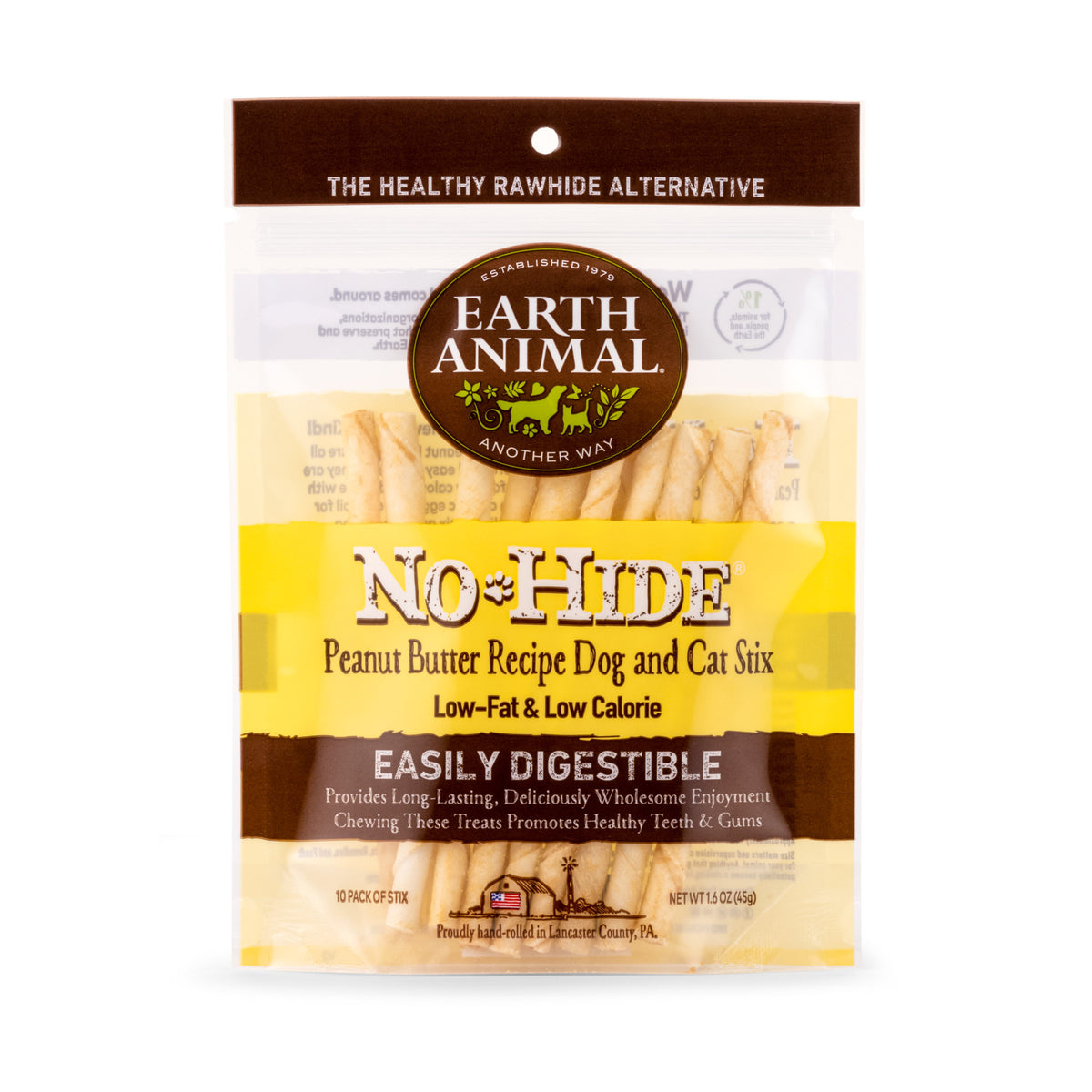 EARTH ANIMAL No-Hide Peanut Butter Stix For Dogs
