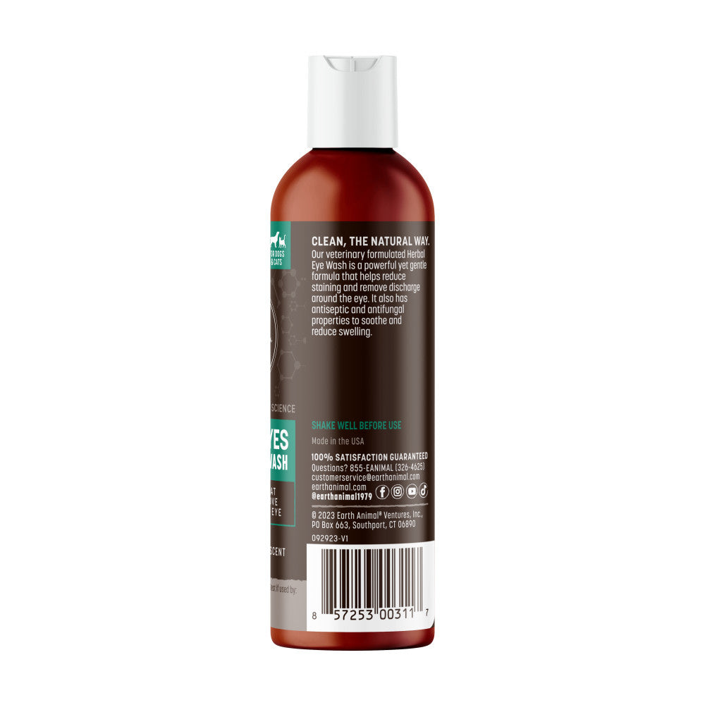 Earth Animal Clean Eyes Herbal Eye Wash for Dogs & Cats 4 oz