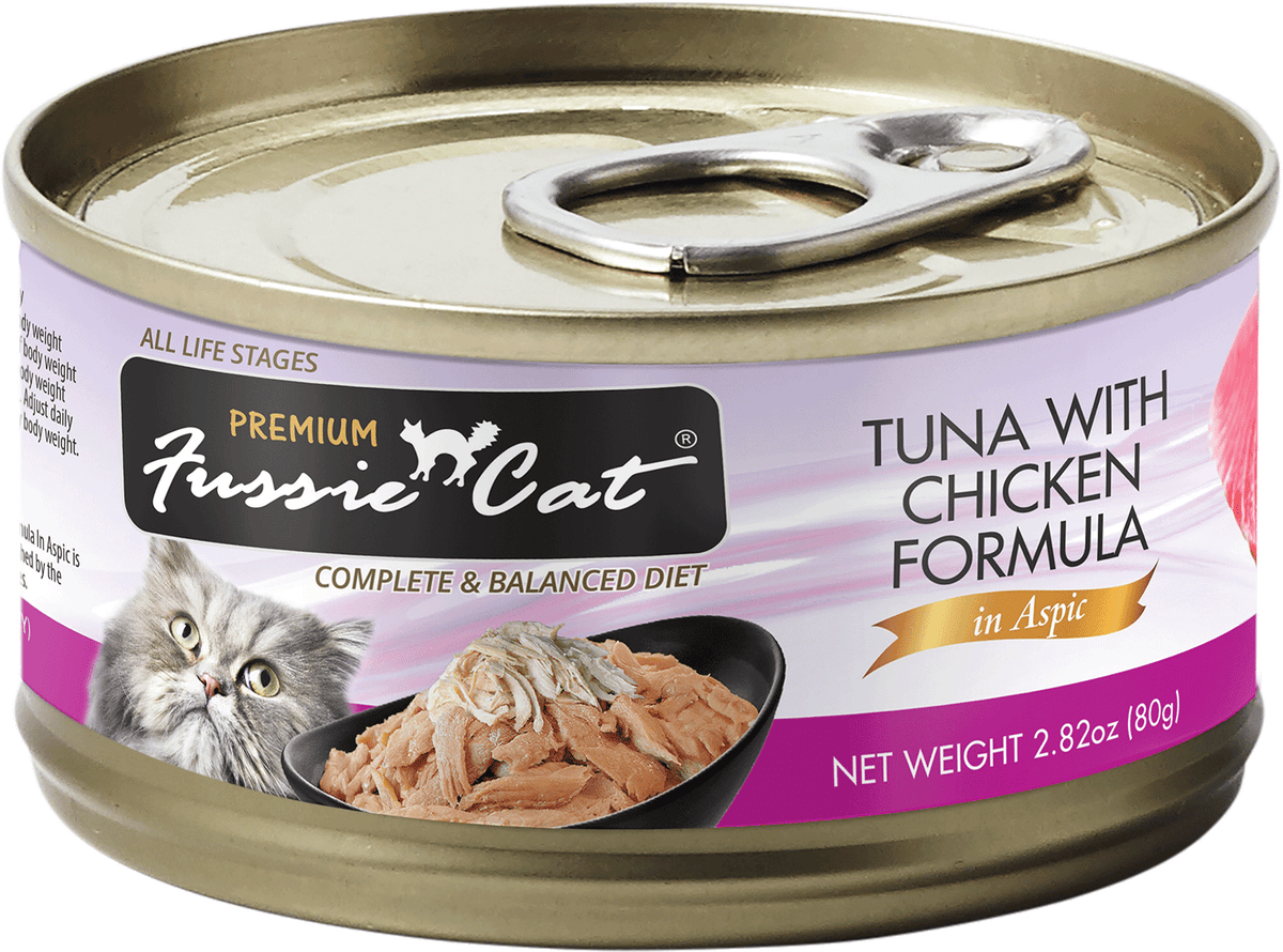 Fussie Cat Tuna With Chicken Formula In Aspic Grain-Free Canned Cat Food