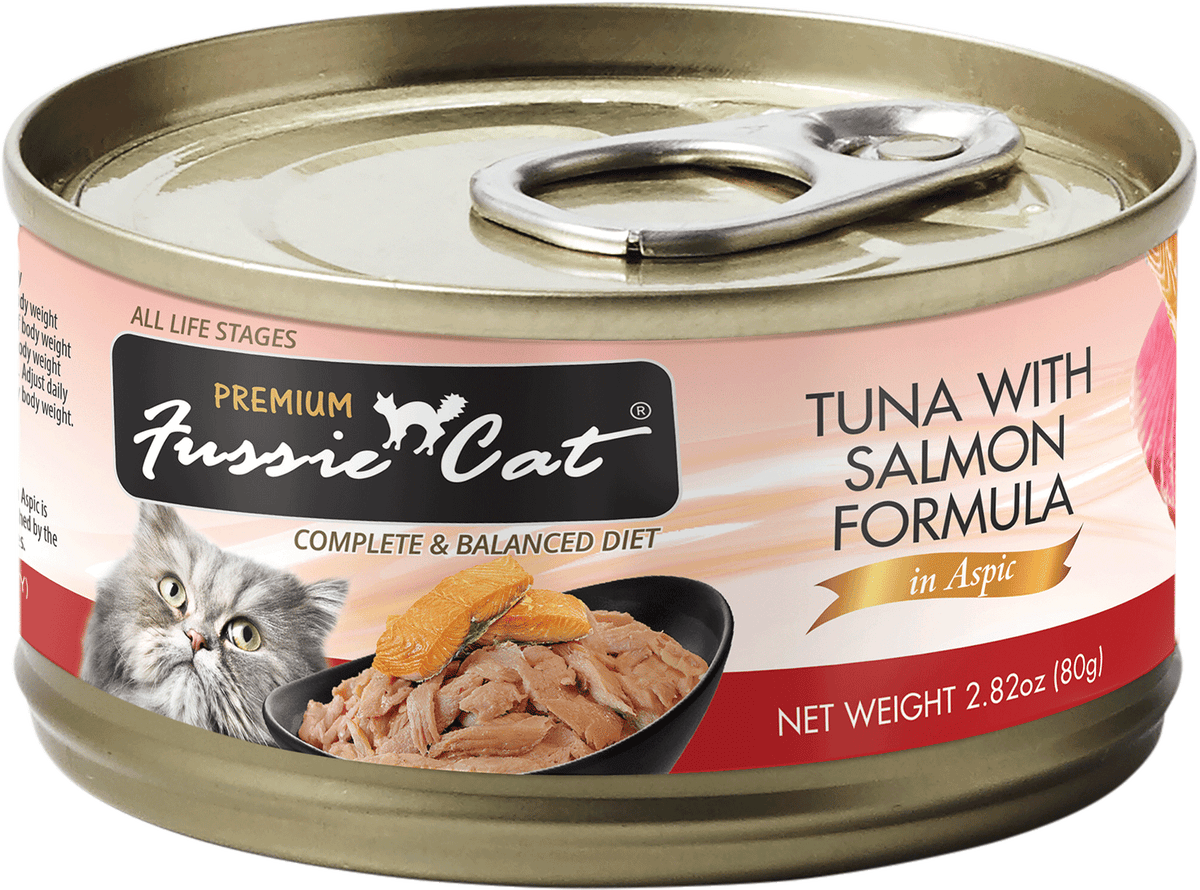 Fussie Cat Tuna With Salmon Formula In Aspic Grain-Free Canned Cat Food