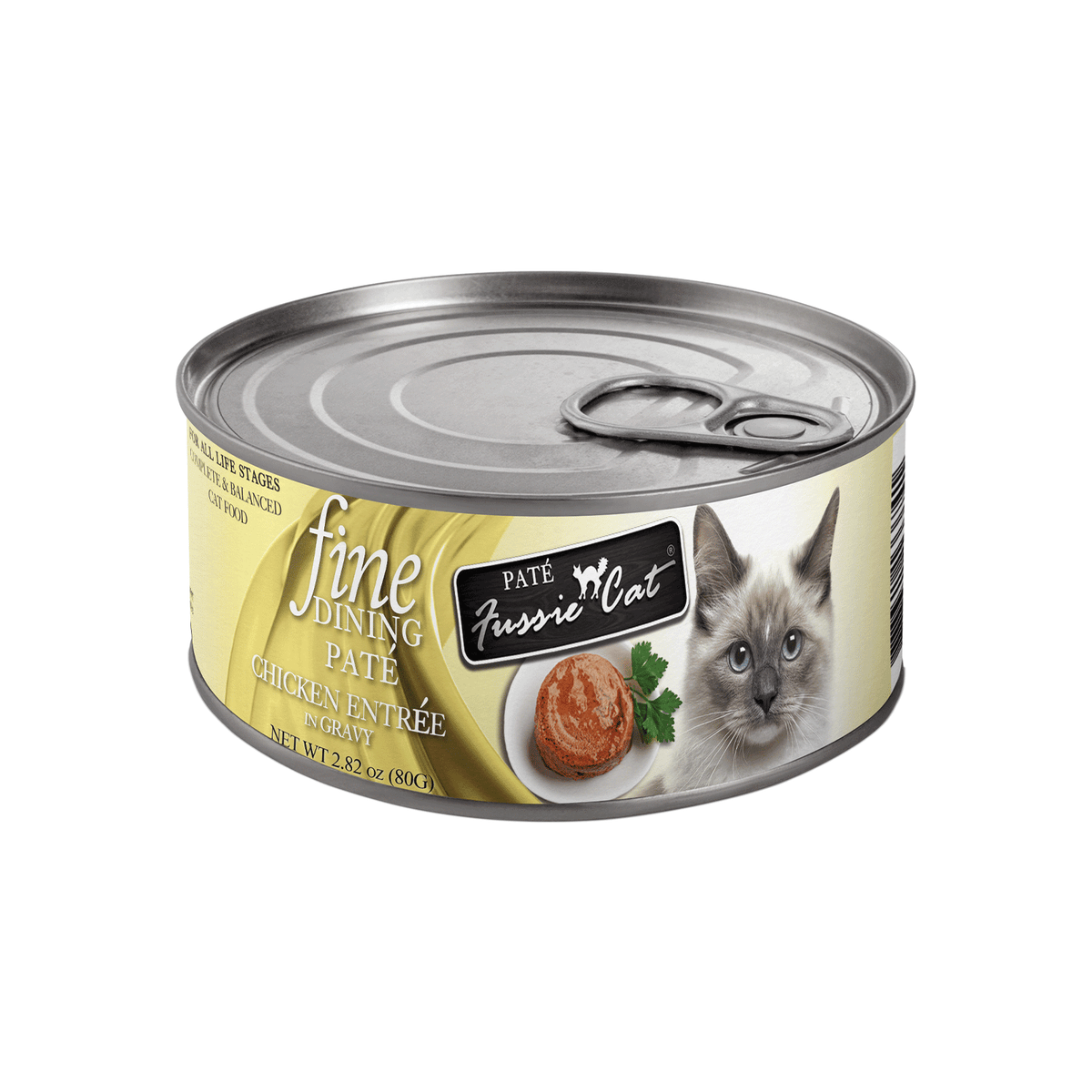 FUSSIE CAT Fine Dining Pate Chicken Entrée in Gravy Canned Cat Food