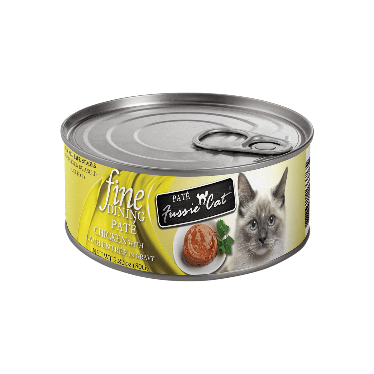 FUSSIE CAT Fine Dining Pate Chicken with Lamb Entrée in Gravy Canned Cat Food