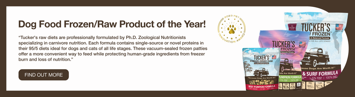 Tucker's wins Raw Frozen Dog Food of the Year