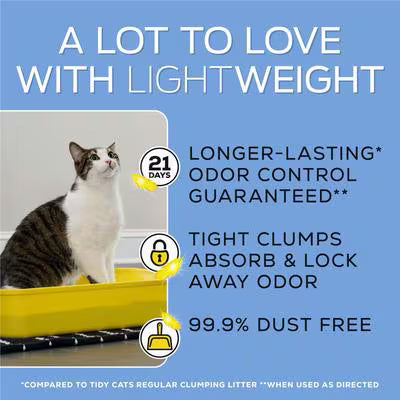 Tidy Cats Light Weight Glade Dust Free Clumping Cat Litter 8.5 lb