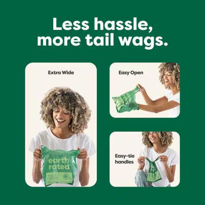 Earth Rated Lavender Scented Handle-Tie Dog Waste Bags 120 pk