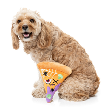 Fuzzyard Halloween Weberoni Pizza Plush Dog Toy