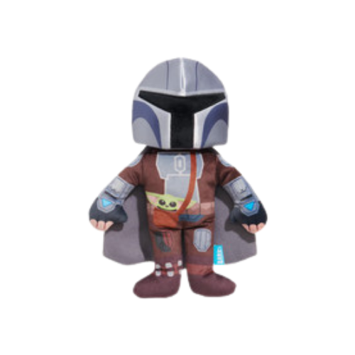 Bark The Mandalorian Bounty Fetcher Plush Tug + Multi-Part Dog Toy 14 in
