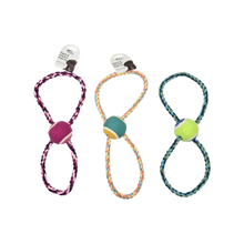 Kole Imports Figure 8 Rope and Tennis Ball Dog Toy Assorted