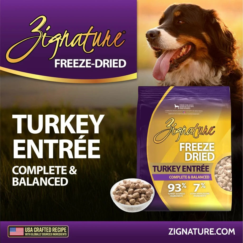 Zignature Freeze-Dried Turkey Entree Grain-Free Dog Food 4 oz