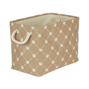 Kole Imports Tan Rectangle Pet Storage Bin