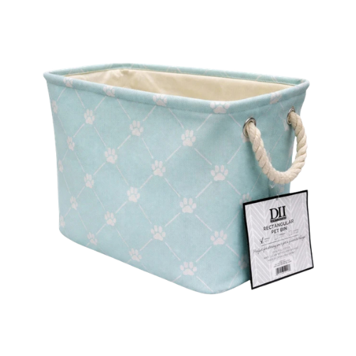 Kole Imports Teal Rectangle Pet Storage Bin