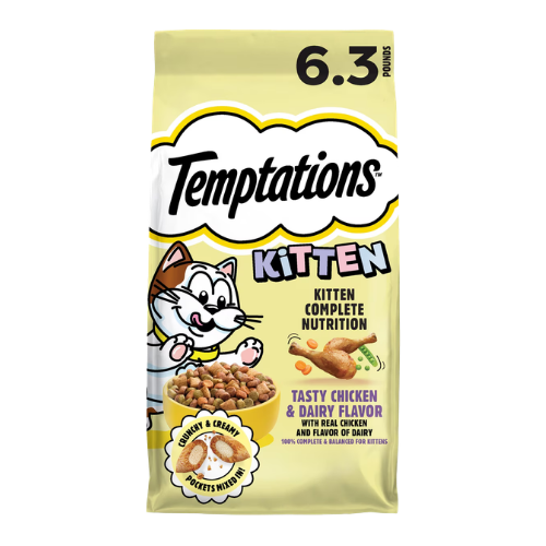 Whiskas Temptations Tasty Chicken & Dairy Flavor Dry Kitten Food 6.3 lb