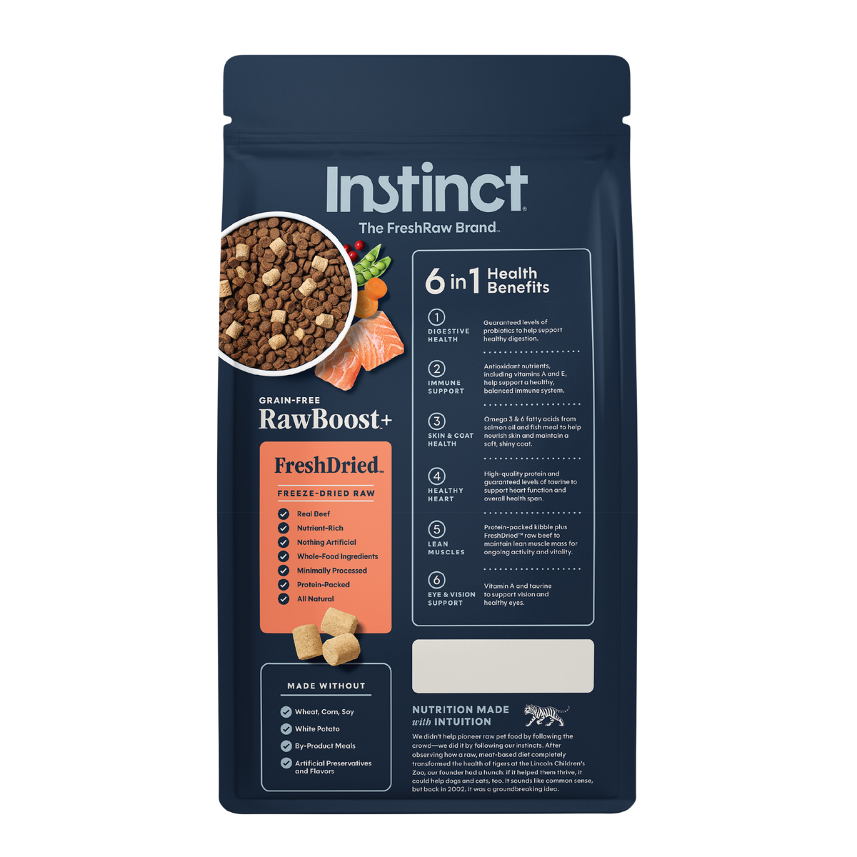 Instinct Raw Boost Grain-Free Recipe with Real Salmon All Life Stages Dry Cat Food 5 lb