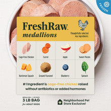Instinct Frozen FreshRaw Medallions Cage-Free Chicken Recipe Adult Dog Food 3 lb