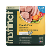 Instinct Frozen FreshRaw Medallions Cage-Free Chicken Recipe Adult Dog Food 3 lb