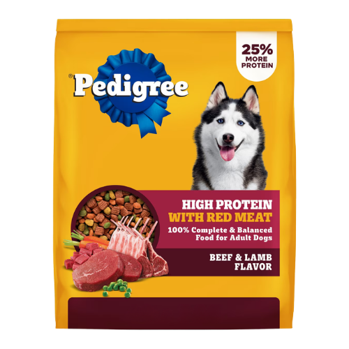 Pedigree High Protein Beef & Lamb Flavor Adult Dry Dog Food 38 lb